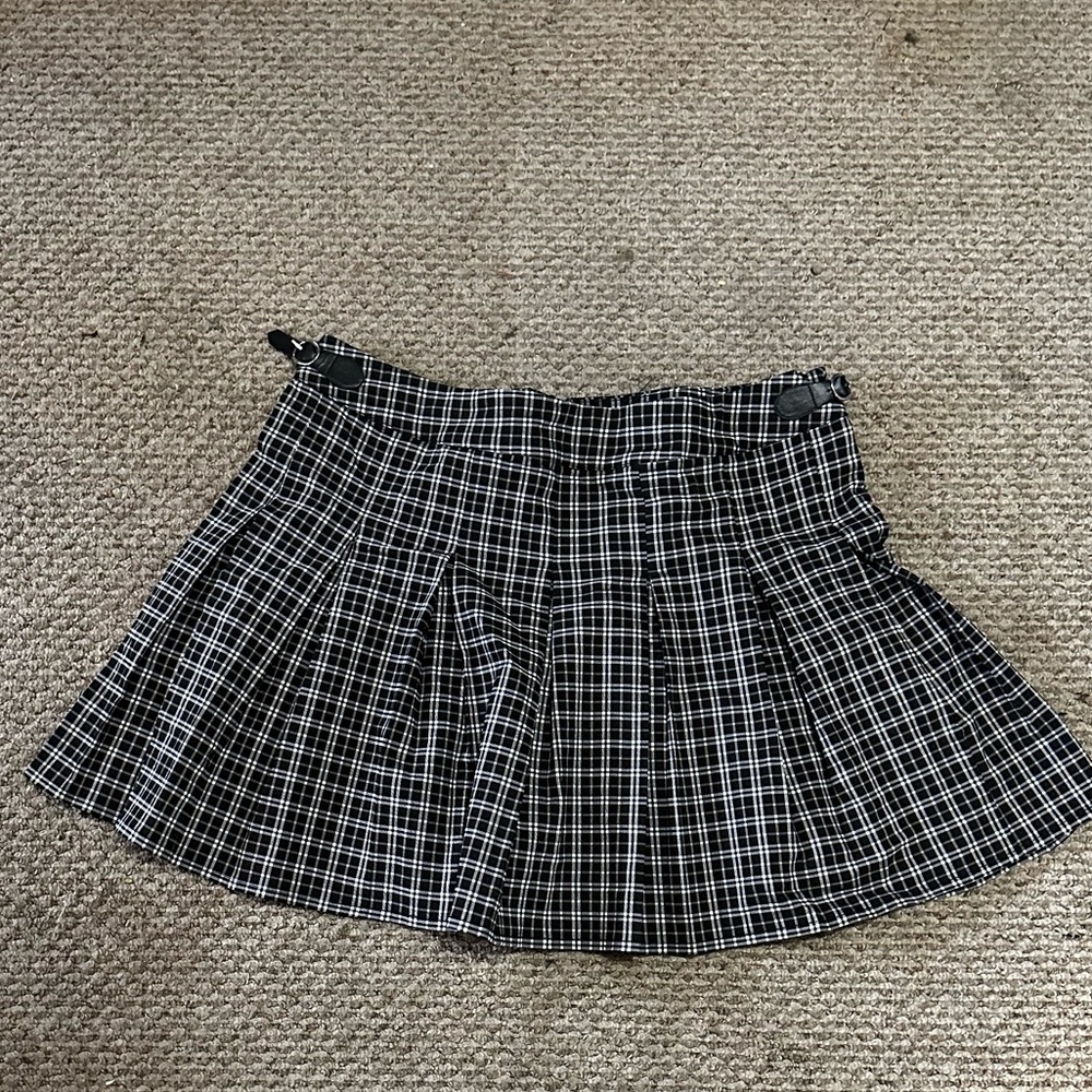 Plaid tennis skirt pleated skirt